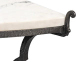 Marylin Demilune With Marble Top Side Tables LOOMLAN By Sarreid