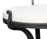 Marylin Side Table With Marble Top Side Tables LOOMLAN By Sarreid