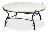 Marylin Square Coffee Table With Marble Top Coffee Tables LOOMLAN By Sarreid