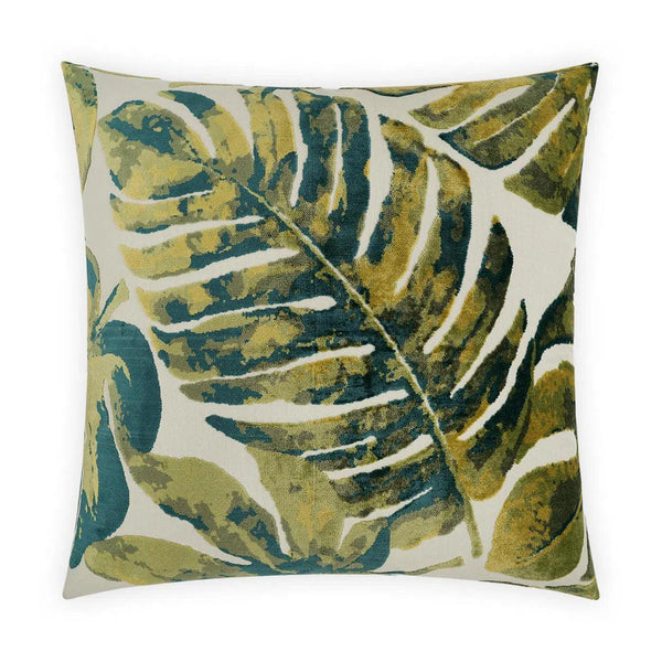 Massala Capri Green Throw Pillow With Insert Throw Pillows LOOMLAN By D.V. Kap