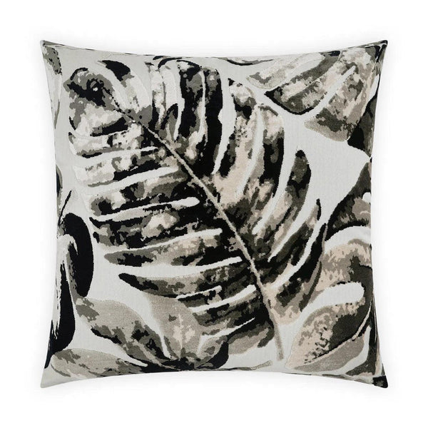 Massala Onyx Black Throw Pillow With Insert Throw Pillows LOOMLAN By D.V. Kap