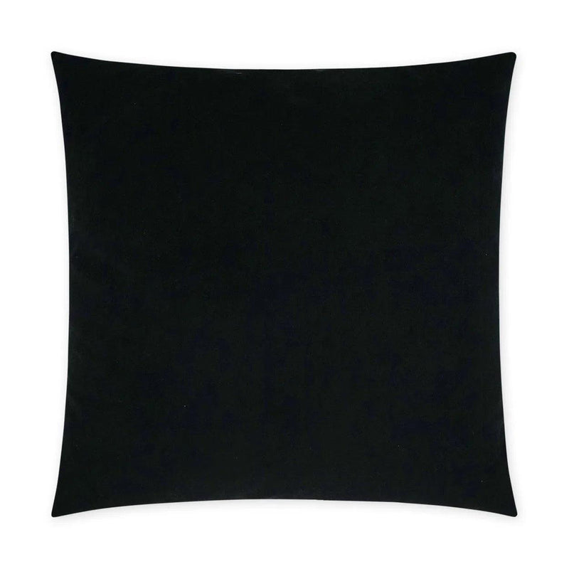 Massala Onyx Black Throw Pillow With Insert Throw Pillows LOOMLAN By D.V. Kap