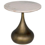 Mateo Side Table, Aged Brass Side Tables LOOMLAN By Noir