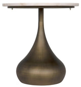 Mateo Side Table, Aged Brass Side Tables LOOMLAN By Noir