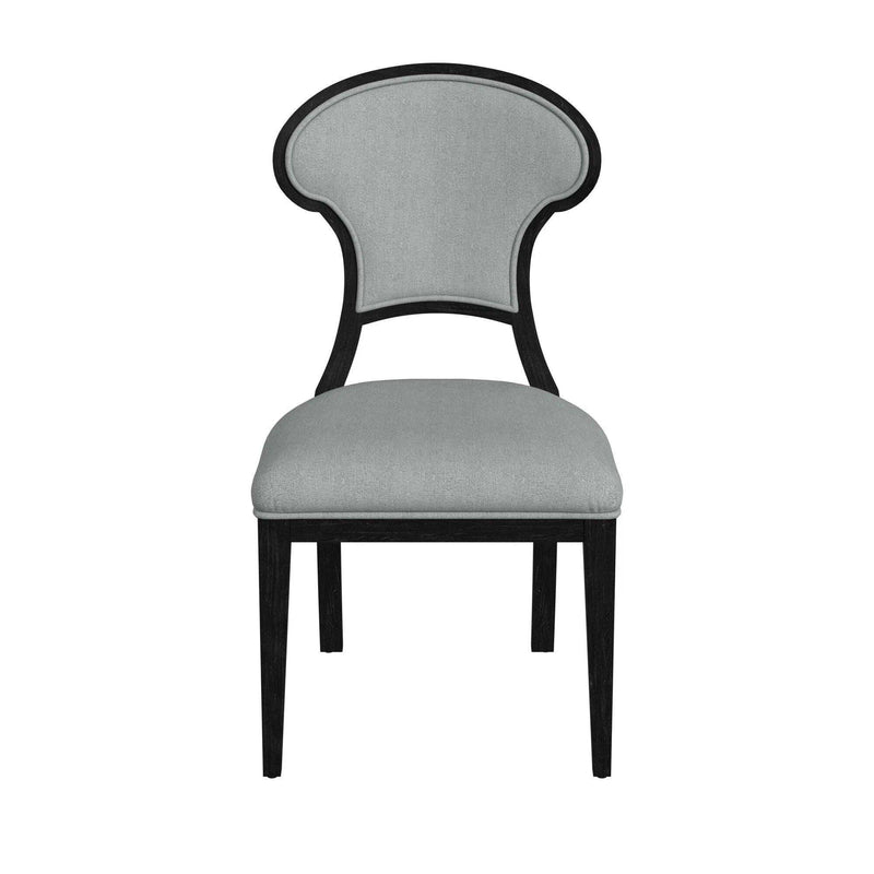 Mateo Wood Grey Armless Dining Chair Dining Chairs LOOMLAN By Bassett Mirror