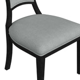 Mateo Wood Grey Armless Dining Chair Dining Chairs LOOMLAN By Bassett Mirror