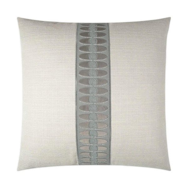 Mati Linen Smoke Grey Throw Pillow With Insert Throw Pillows LOOMLAN By D.V. Kap