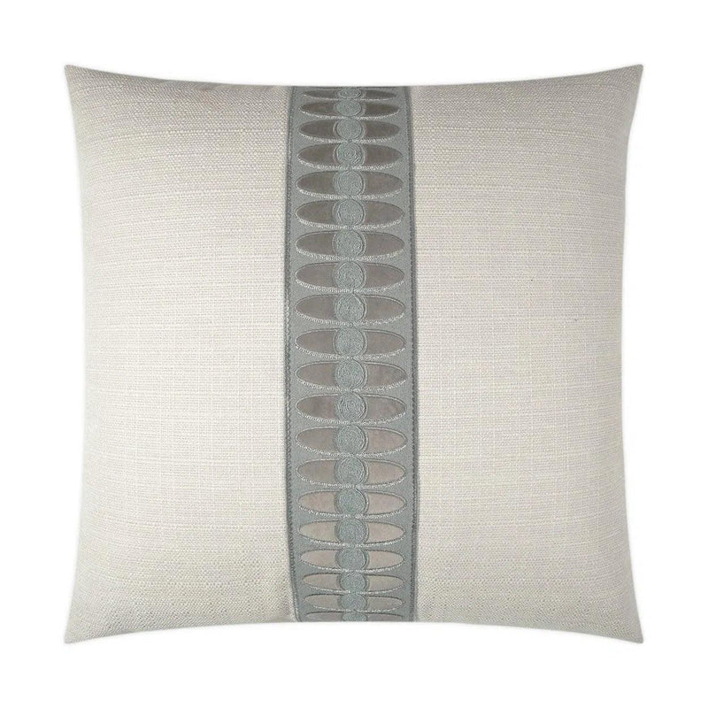 Mati Linen Smoke Grey Throw Pillow With Insert Throw Pillows LOOMLAN By D.V. Kap