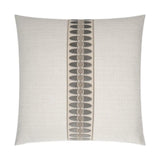 Mati Linen Taupe Throw Pillow With Insert Throw Pillows LOOMLAN By D.V. Kap