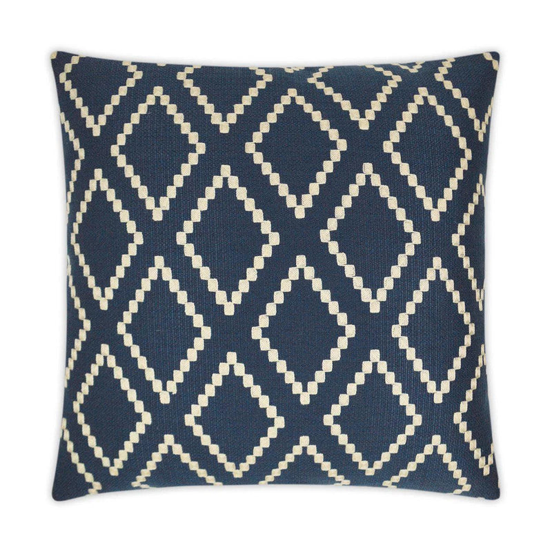 Matteo Blue Blue Throw Pillow With Insert Throw Pillows LOOMLAN By D.V. Kap