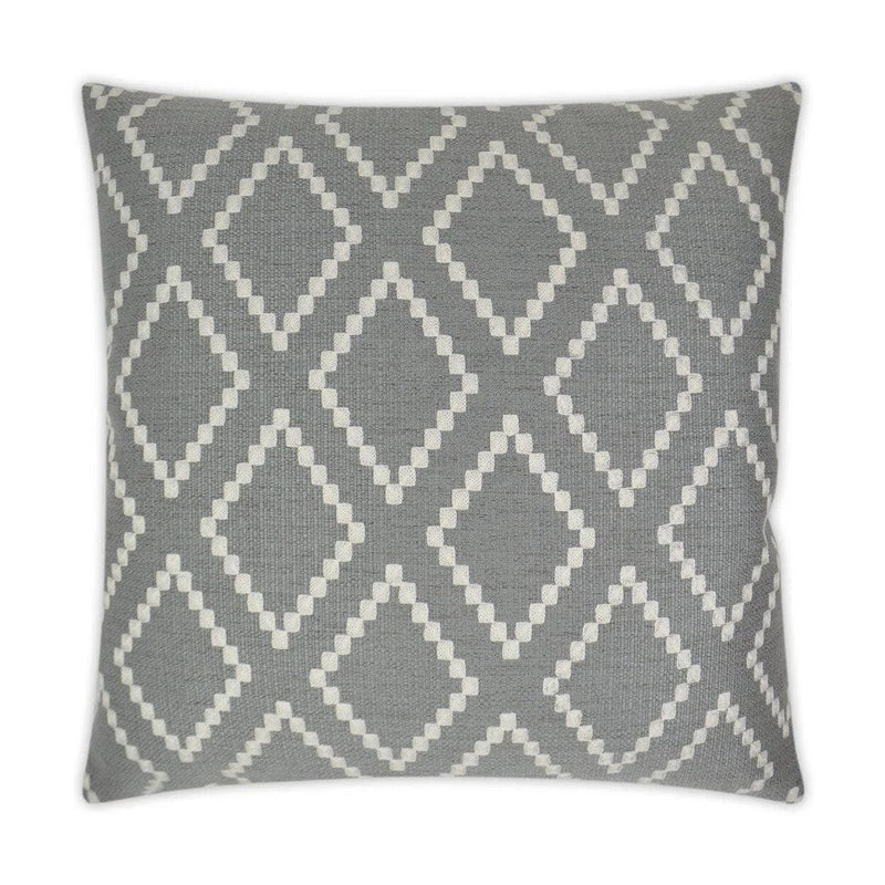 Matteo Smoke Grey Throw Pillow With Insert Throw Pillows LOOMLAN By D.V. Kap