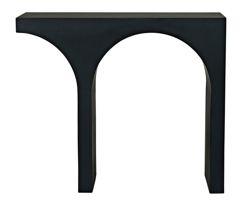 Maximus Console/Side Table, Black Steel Side Tables LOOMLAN By Noir