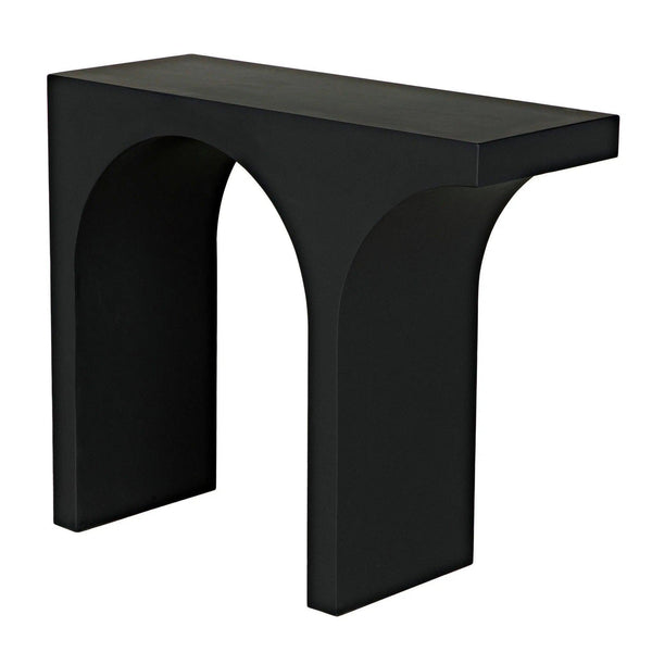 Maximus Console/Side Table, Black Steel Side Tables LOOMLAN By Noir