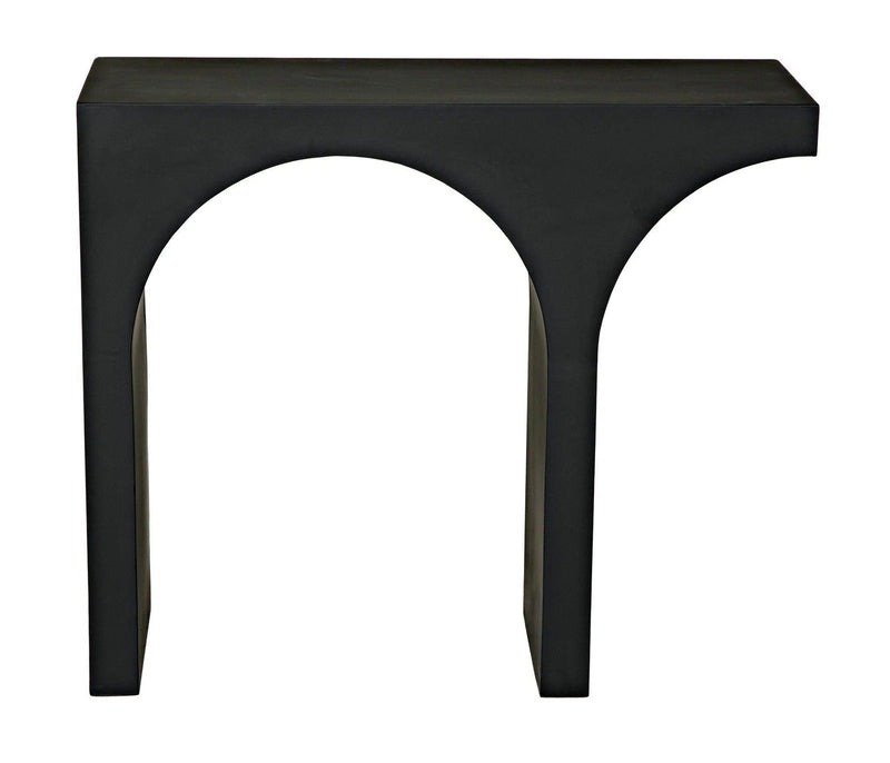 Maximus Console/Side Table, Black Steel Side Tables LOOMLAN By Noir