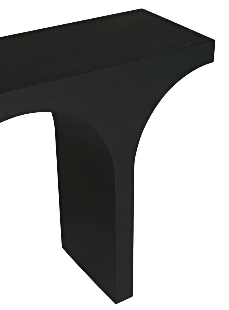 Maximus Console/Side Table, Black Steel Side Tables LOOMLAN By Noir