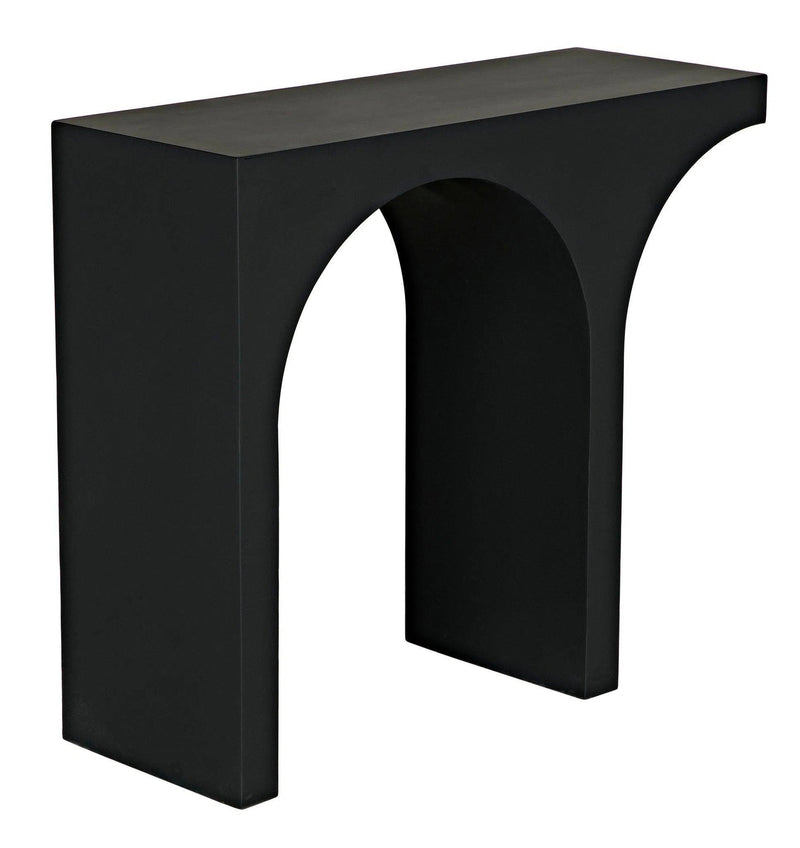 Maximus Console/Side Table, Black Steel Side Tables LOOMLAN By Noir