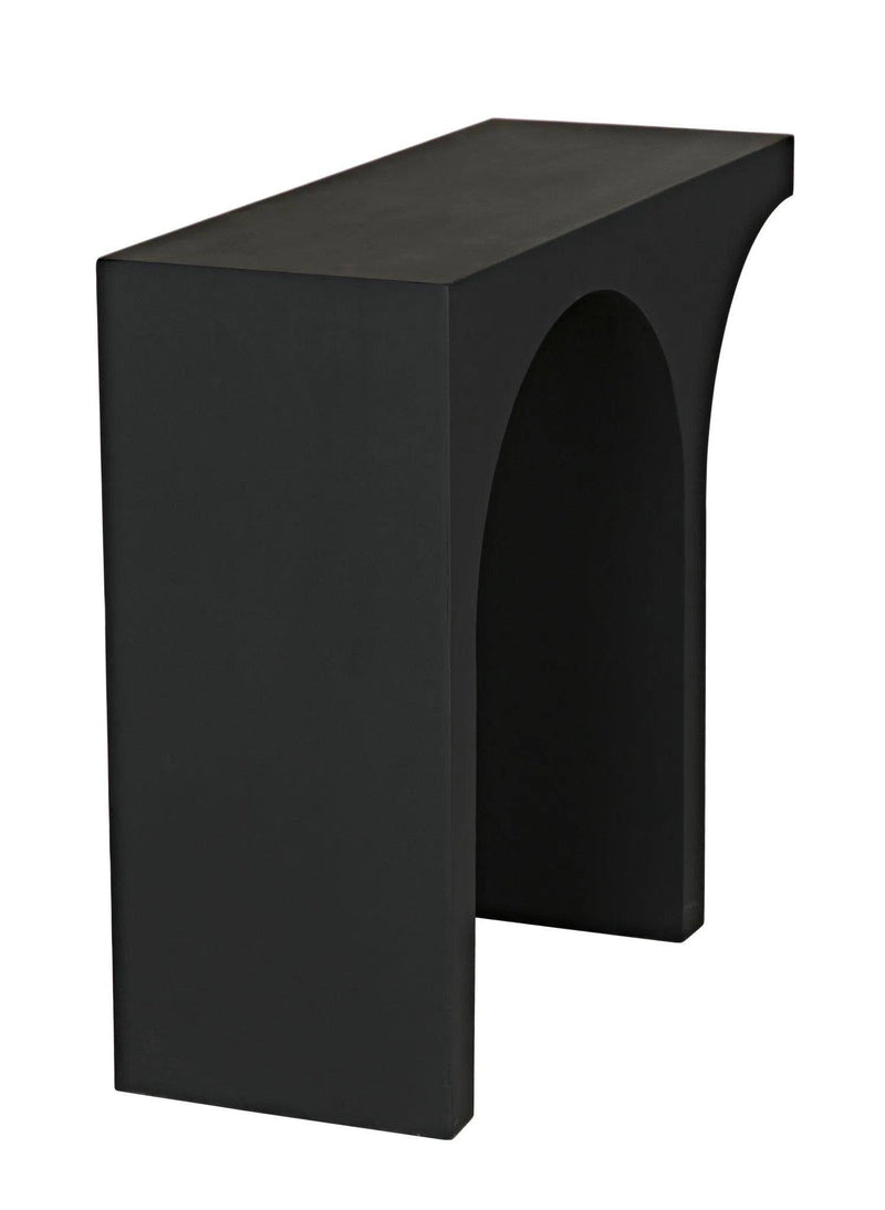 Maximus Console/Side Table, Black Steel Side Tables LOOMLAN By Noir