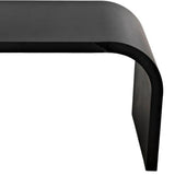 Maximus Desk, Black Unique Shape Modern Desk Home Office Desks LOOMLAN By Noir