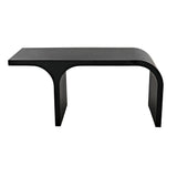 Maximus Desk, Black Unique Shape Modern Desk Home Office Desks LOOMLAN By Noir