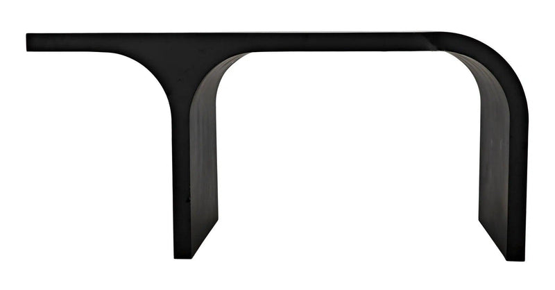 Maximus Desk, Black Unique Shape Modern Desk Home Office Desks LOOMLAN By Noir