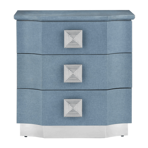 Maya Blue Chest Chests LOOMLAN By Currey & Co