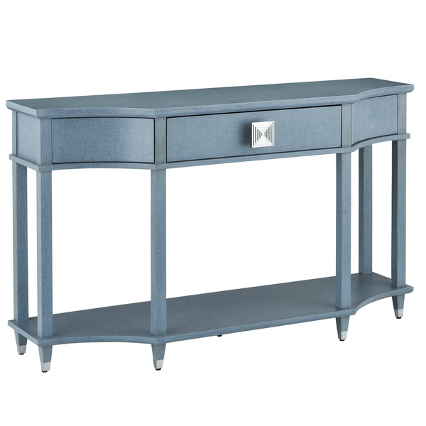 Maya Blue Console Table Console Tables LOOMLAN By Currey & Co