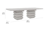 Meditation Rectangle Dining Table - Rectangle Outdoor Dining Table Outdoor Dining Tables LOOMLAN By Seasonal Living