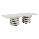 Meditation Rectangle Dining Table - White Outdoor Dining Table Outdoor Dining Tables LOOMLAN By Seasonal Living