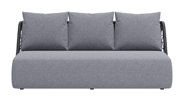 Mekan Gray Sofa Outdoor Sofas & Loveseats LOOMLAN By Zuo Modern