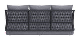 Mekan Gray Sofa Outdoor Sofas & Loveseats LOOMLAN By Zuo Modern