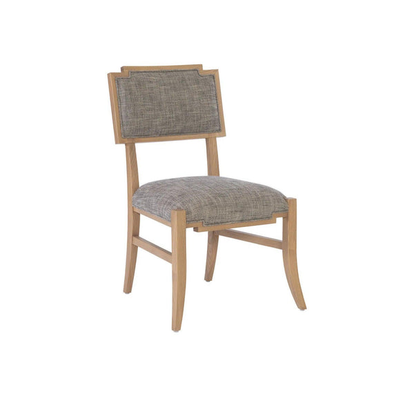 Melanie Blonde Wood Brown Armless Side Chair Club Chairs LOOMLAN By Currey & Co