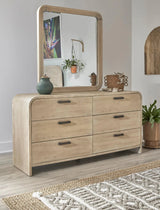 Melia 6-drawer Dresser and Mirror Dressers LOOMLAN By Panama Jack