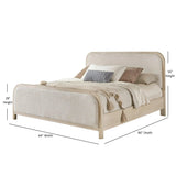 Melia Light Sand Low Profile Bed Frame Beds LOOMLAN By Panama Jack