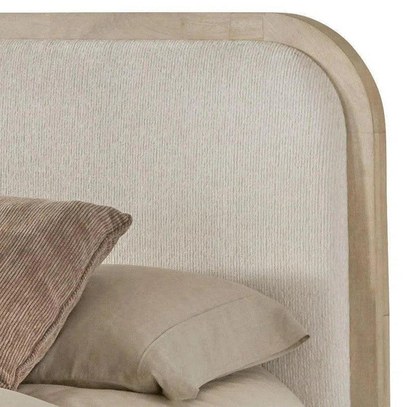 Melia Performance Fabric Upholstered Light Sand Bed Beds LOOMLAN By Panama Jack