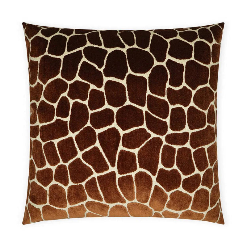 Melman Rust Animal Copper Large Throw Pillow With Insert Throw Pillows LOOMLAN By D.V. Kap