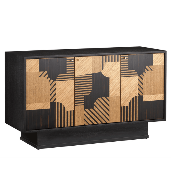 Memphis Wood Cabinet Accent Cabinets LOOMLAN By Currey & Co