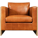 Mendenhall Premium Leather Club Chair Club Chairs LOOMLAN By One For Victory