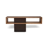 Mensa Smoked Eucalyptus Top Wooden Console Table Console Tables LOOMLAN By Urbia