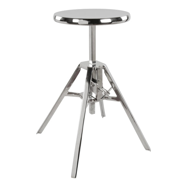 Mercy Stool Nickel Dining Chairs LOOMLAN By Zuo Modern