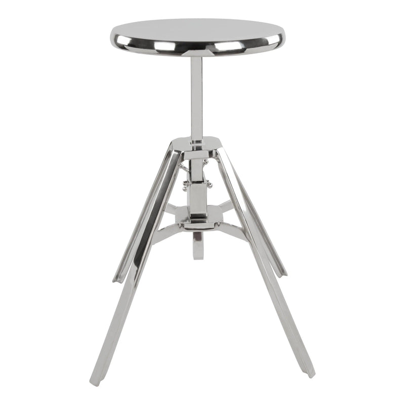 Mercy Stool Nickel Dining Chairs LOOMLAN By Zuo Modern