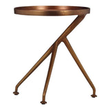 Meret Reclaimed Cast Aluminum Round End Table