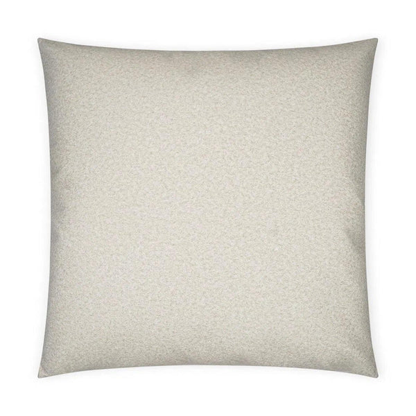 Merino Buff Solid Transitional Ivory Large Throw Pillow With Insert Throw Pillows LOOMLAN By D.V. Kap
