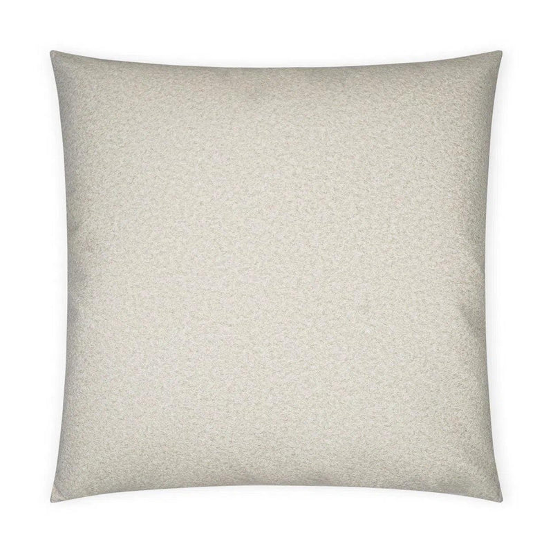 Merino Buff Solid Transitional Ivory Large Throw Pillow With Insert Throw Pillows LOOMLAN By D.V. Kap