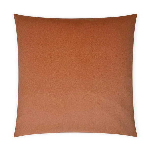 Merino Coral Solid Coral Salmon Large Throw Pillow With Insert Throw Pillows LOOMLAN By D.V. Kap