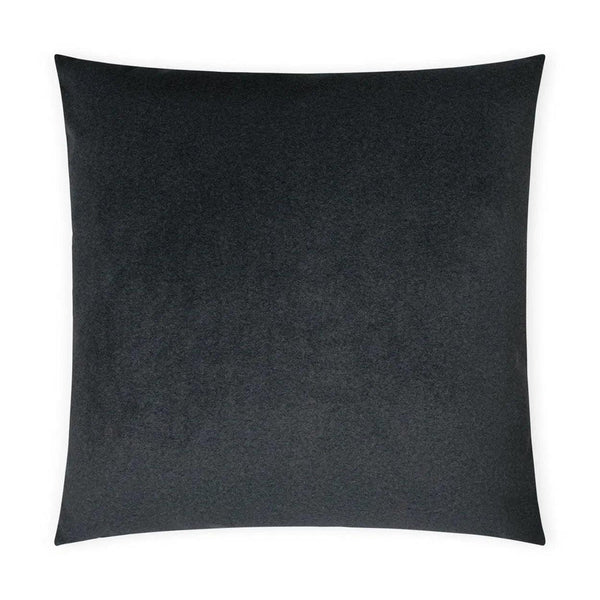 Merino Denim Solid Slate Blue Large Throw Pillow With Insert Throw Pillows LOOMLAN By D.V. Kap