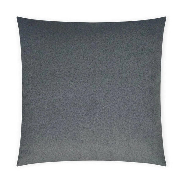 Merino Flannel Solid Grey Large Throw Pillow With Insert Throw Pillows LOOMLAN By D.V. Kap