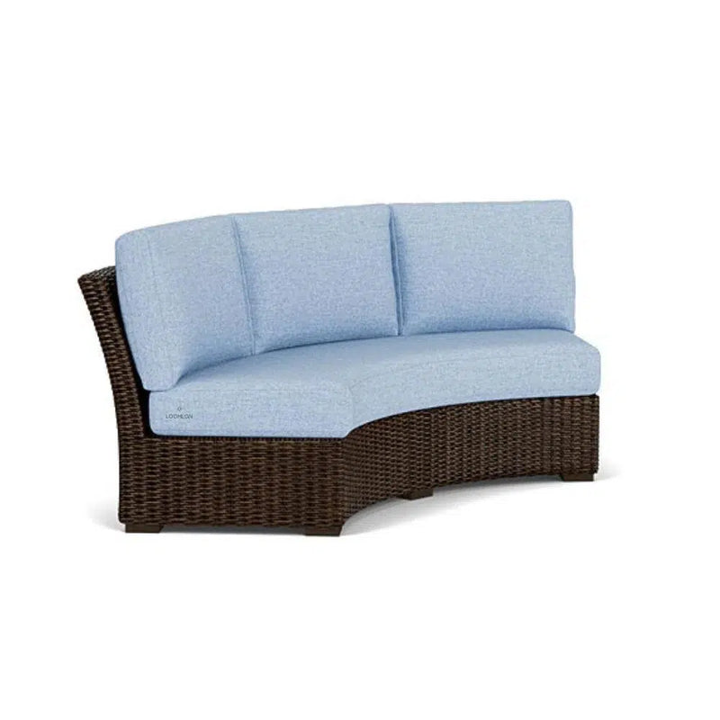 Mesa Curved Sofa Sectional Premium Wicker Furniture Lloyd Flanders Outdoor Modulars LOOMLAN By Lloyd Flanders