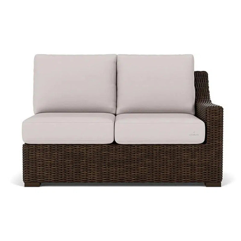 Mesa Left Arm Loveseat Premium Wicker Furniture Lloyd Flanders Outdoor Modulars LOOMLAN By Lloyd Flanders