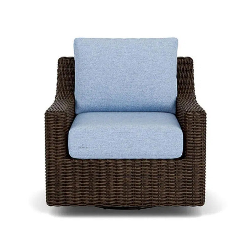 Mesa Swivel Glider Lounge Chair Premium Wicker Furniture Outdoor Lounge Chairs LOOMLAN By Lloyd Flanders