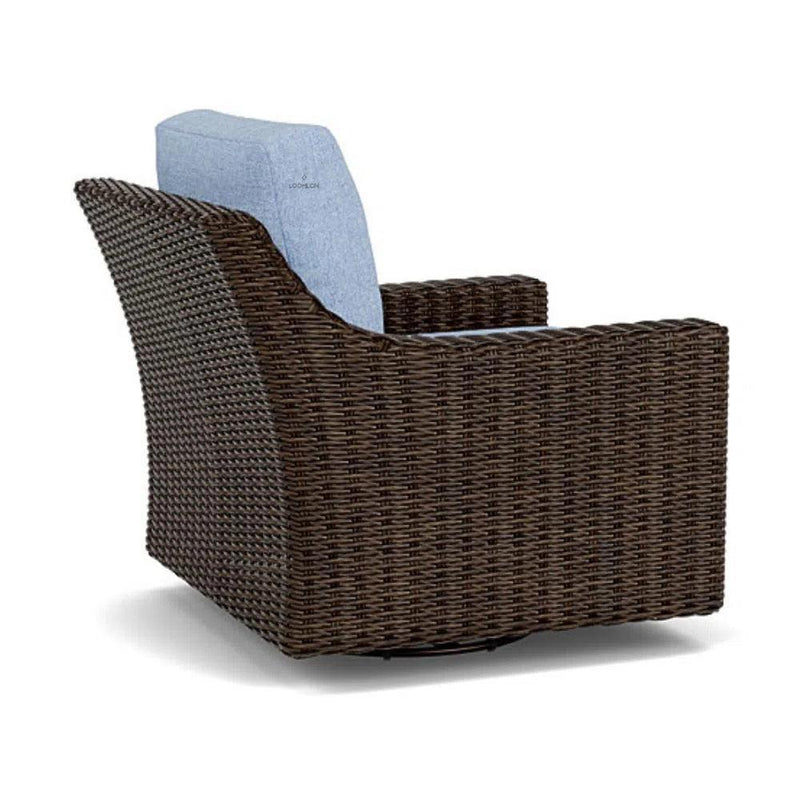 Mesa Swivel Glider Lounge Chair Premium Wicker Furniture Outdoor Lounge Chairs LOOMLAN By Lloyd Flanders